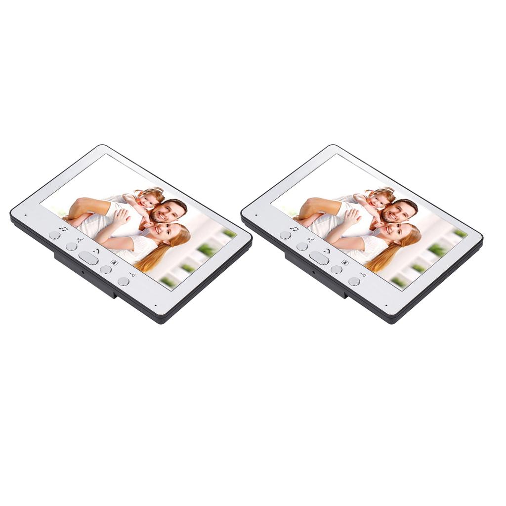 7-дюймовый видеодомофон с 2 дисплеями, водонепроницаемый, инфракрасный, ночное видение, удаленная разблокировка видео
