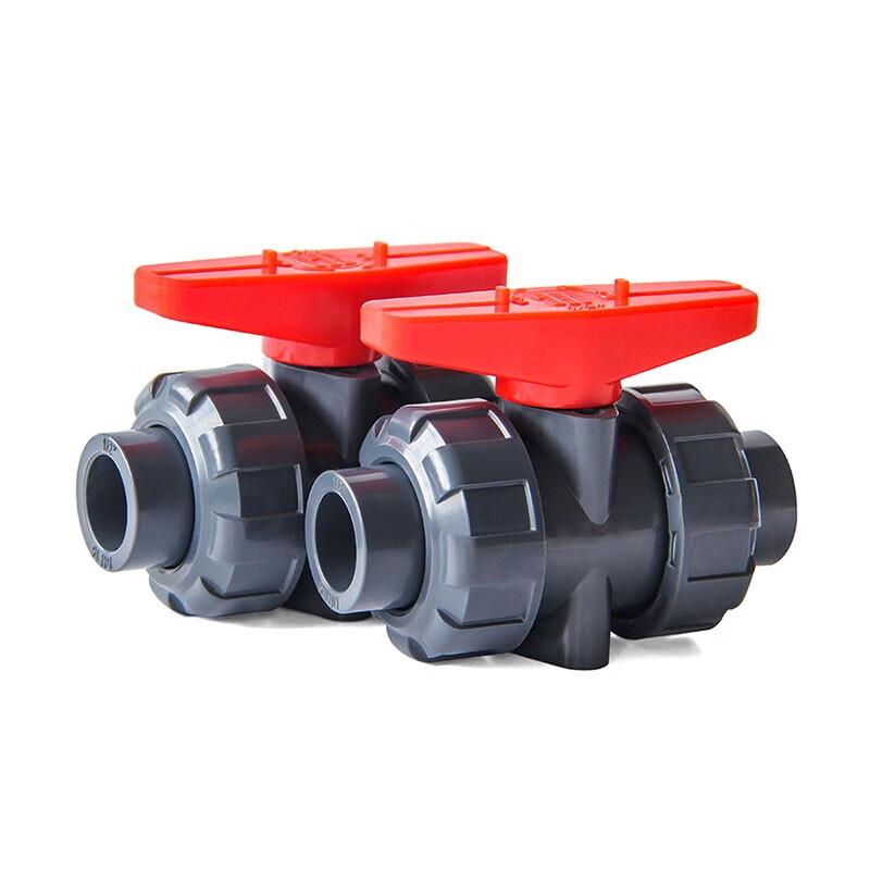 PVC Double Union Ball Valve Water Pipe Fitting