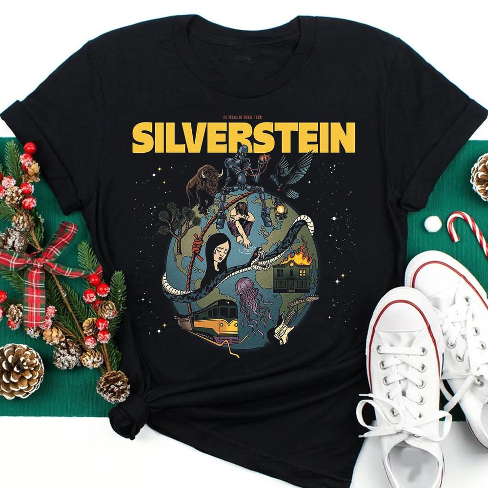 Silverstein 25 Years Of Noise S234Xl Black shirt Gift Fans S015 Unisex T-Shirt