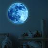 PVC Living Room Decorate Luminous Moon 3d Wall Stickers Home Decor Glow In The Dark Wall Sticker