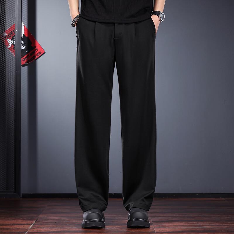 Мужские свободные брюки прямого кроя JieLeiNuo в стиле business casual