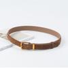 Casual Frosted Cowhide Belt Luxury Design Business Waist Strap Retro Trouser Dress Belts  Gifts
