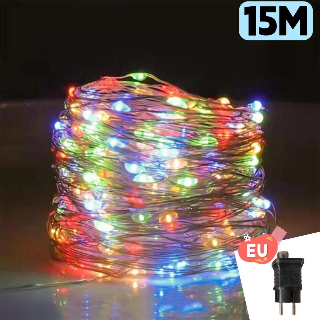 Рождественская гирлянда из светодиодных сказочных огней EU/USB DC питание пульт дистанционного управления Хэллоуин гирлянда сказочный свет для свадебной вечеринки рождественское украшение