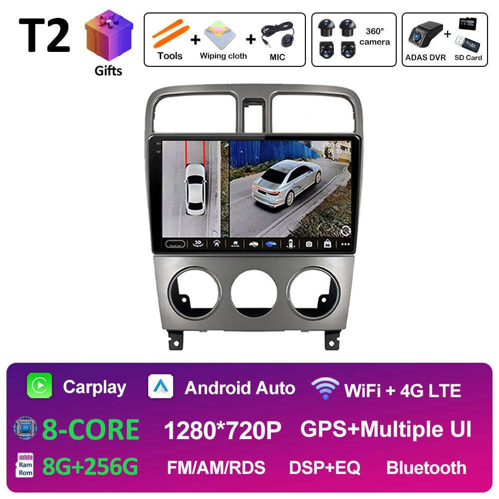 Для Subaru Forester SG 2002 2001 2002 2003 - 2008 Беспроводной Carplay Android Auto Автомобильный Мультимедийный Видеоплеер DSP Стерео Головное Устройство