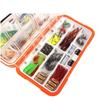 117Pcs/Box Fishing Lures Hook Kit Mixed Artificial Baits Metal Fish Hooks Boxed Rotating Spoon Kit Fishing Tackle Accessories