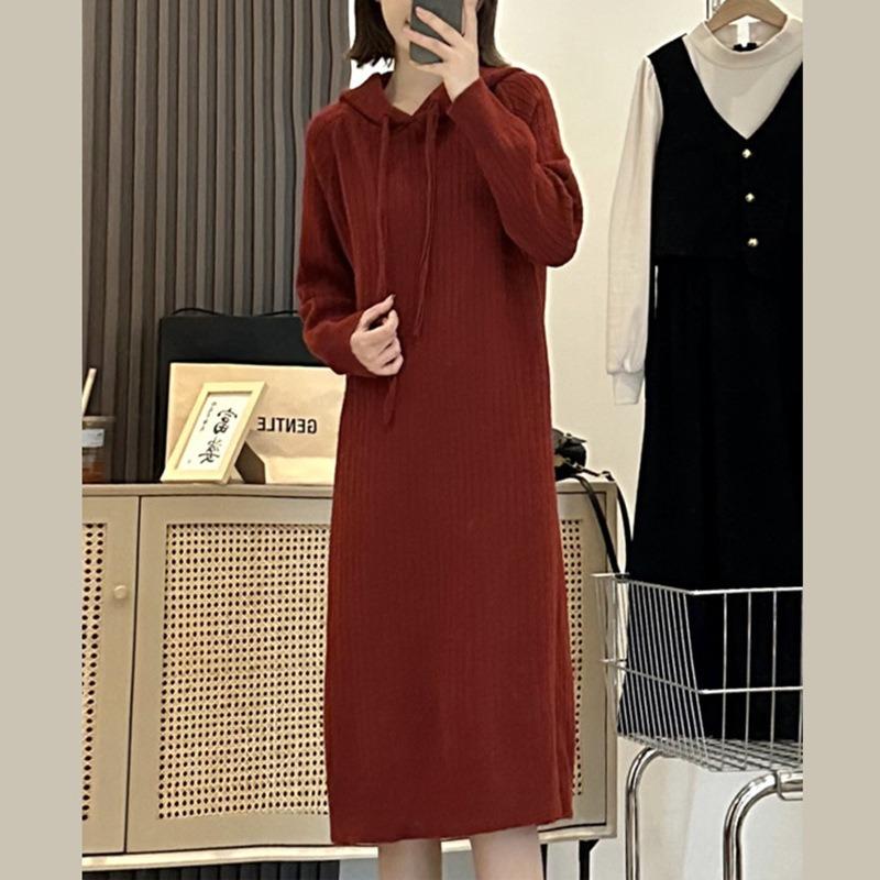 DAFIFY Women's Fashion Casual Fall Winter Solid Color Print Long Sleeve High Neck Sweaters