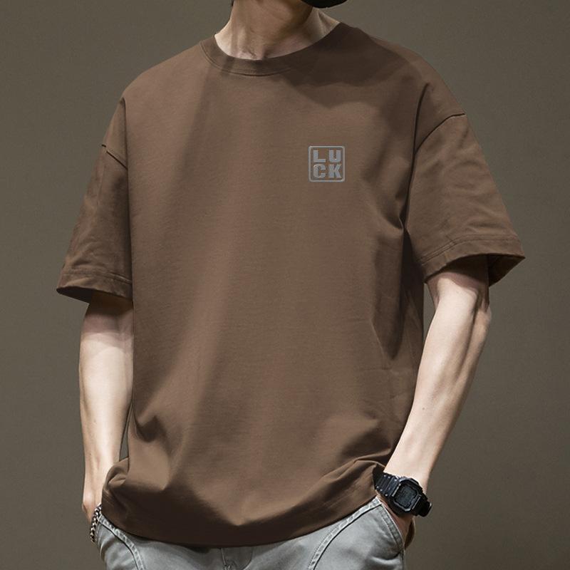 Минималистичные спортивные футболки с принтом, мужские футболки с коротким рукавом, хлопковые летние топы