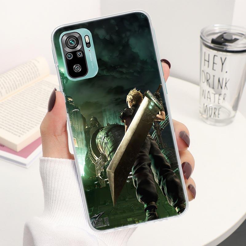 Final Fantasy VII Coque Phone Case For Xiaomi Redmi Note 13 14 12S 12 11S 11T 11E Pro Plus 11 10 10S 4G 5G 14Pro Soft Silicone C