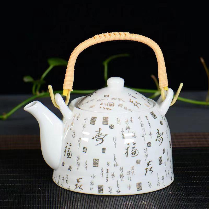 Blue and White Porcelain Tea pot,China's Top-level Artist Design Ceramics Sand Pot Handmade Kung Fu Tea Set Teapot,Puer Kettle