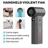 Portable Turbo Handheld Fan,100 Winds Speeds Adjustable, 6000 Mah Rechargeable Battery, Led Display, Outdoor Camping Ice Fan