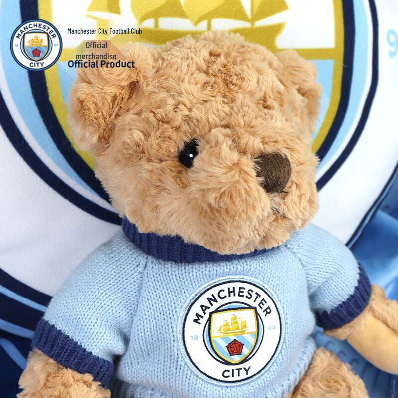 Official Manchester City Plush Bear Player Badge