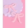 xo, Fetti Pink Bow Drink Markers - 8 count, 2" | Tying the Knot Bachelorette Party, Coquette Birthday Party Accessory, Girly Ribbon Party Drink
