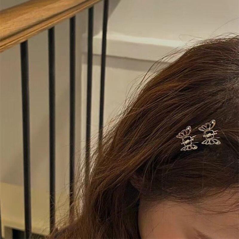 5pcs/set Small Metal Butterfly Hair Clip Claw Bangs Side Clip Hair Grasping Fashion Mini Hairpin Hair Accessories for Women Girl