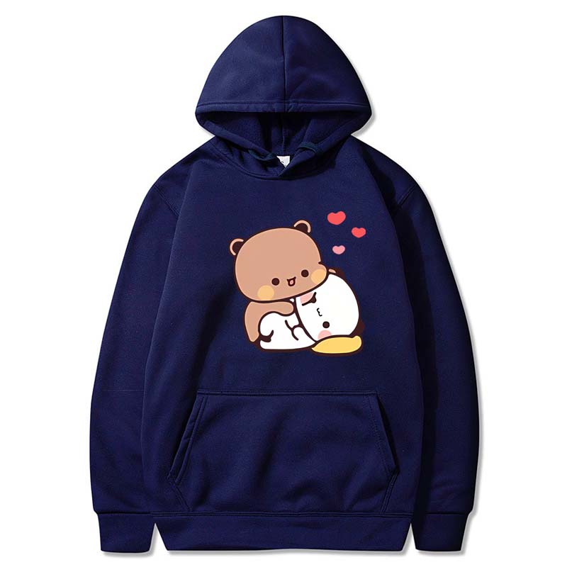Bubu and Dudu Hoodie Women Aesthetic Graphic Kawaii Bubble Tea Hoodies Unisex Autumn Winter Anime Harajuku Sweatshirts