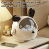 Desktop Storage Box Trash Can with Transparent Lid Large Capacity Cartoon Shape Cute Multi-Function Garbage Can
