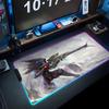 Игровой коврик для мыши Warframe RGB Игровой коврик для мыши Большой светодиодный коврик Настольный коврик для ПК Светящийся коврик для мыши Большие коврики для клавиатуры Настольный ковер С