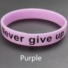 1 шт., браслет Never Give Up для мужчин и женщин, силиконовый браслет, светящийся в темноте резиновый ремешок, светящийся мотивационный спортивный браслет, браслет, аксессуары