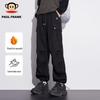 Men's Winter Straight-Leg Cargo Casual Pants