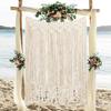 Woven Wall Hanging Macrame Wall Hanging Large Cotton Handmade for Boho Wedding Living Room Bedroom Wall Decoration 100x115 Cm