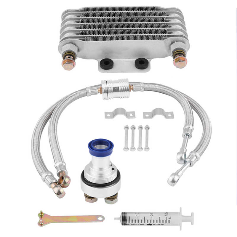 1 комплект, масляный радиатор двигателя мотоцикла, система охлаждения масла, комплект для Honda CB CG 100CC-250CC, масляный радиатор двигателя, хит продаж