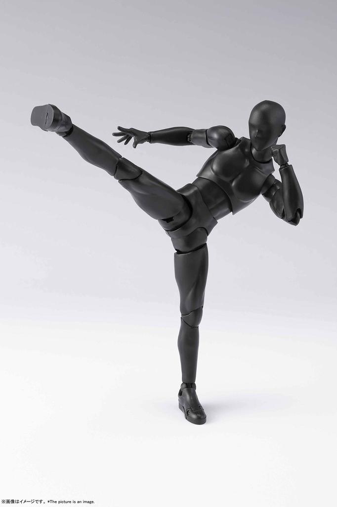 TAMASHII NATIONS DX SET 2 черный цвет 150 мм подвижная фигурка SHFiguarts Body-kun (Твердая версия.) приблизительно. АБС и ПВХ