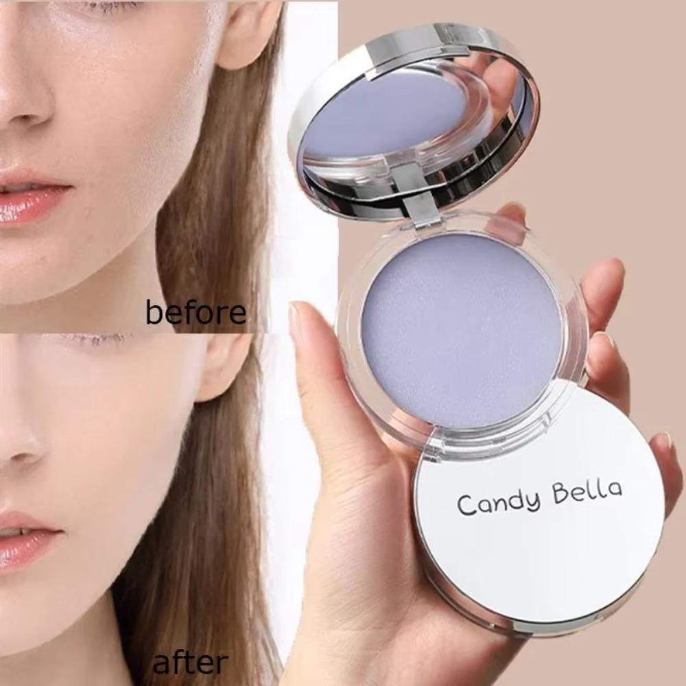 Candy Bella Фиолетовый Крем-пудра Контроль жирности Стойкая Контурирующая пудра Полное покрытие Матовая Компактная тональная основа