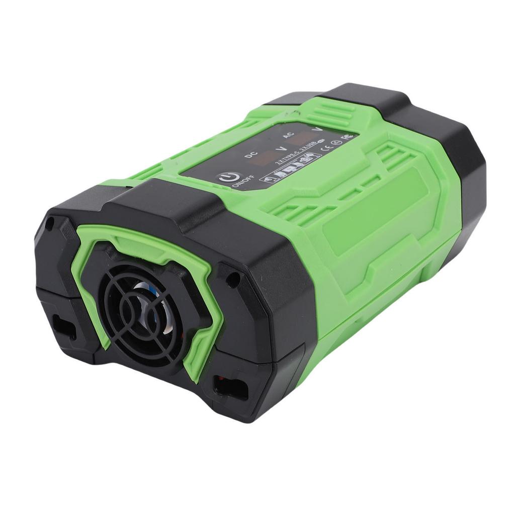 500W Car Power Inverter DC 12V To AC 220V Car Inverter with 2 USB Ports 2 Type C Ports 2 Universal AC Outlets for