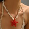 Подвеска Морская звезда Богемия для женщин Летний пляжный стиль Цепочка на ключицу Чокер Вечеринка Ювелирные аксессуары