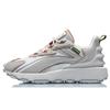 Li Ning Zhu Long Classic Shock Absorbing Durable Low Top Running Shoes Men Sneaker White Gray AGCQ623-5