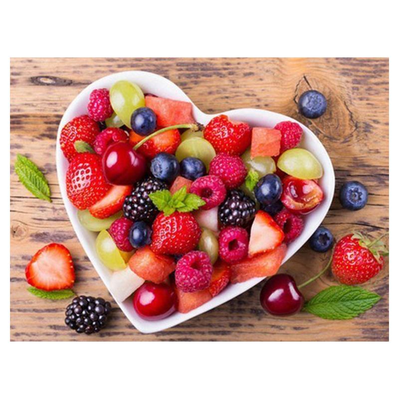 5D Diy Алмазная картина Фрукты Набор Полный дрель Круглая Алмазная вышивка Мозаика Изображение Стразы Украшение дома