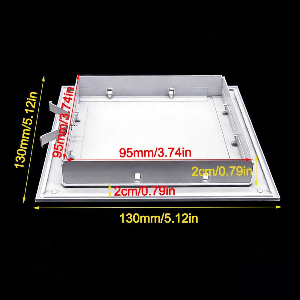 Durable Aluminum Alloy Access Panel White Snap-on Type Inspection Door Anti-corrosion Removable Wall Access Hatch Cover