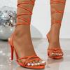 Summer New Fashion Round Toe Open Toe Sandals Women Cross Strap Sandals Women Gladiator Beach Flip Flops Zapatos Mujer