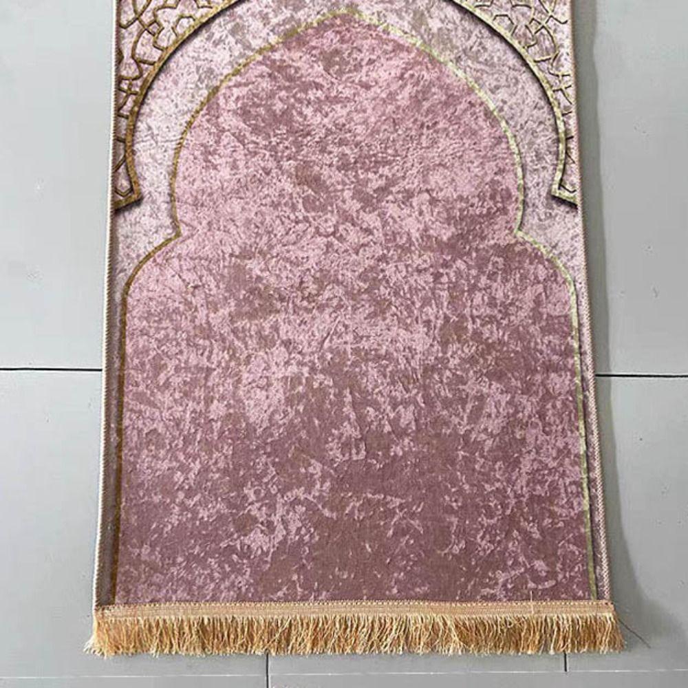 Flannel Prayer Mat Thickened Floor Carpets Portable Prayer Rug