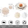 4/6/8PCS PVC Placemat for Dining Table Hollow Pad Coaster Pads Table Bowl Mats