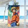 Naruto Character Customize Text Beach Towel Quick-Dry Soft Microfiber