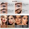 UNYOKE Eyeliner Eyebrow Natural Makeup Coffee Color Двусторонний карандаш с 4 зубцами, 2-в-1, водостойкий, устойчивый к поту, устойчивый к размазыванию,