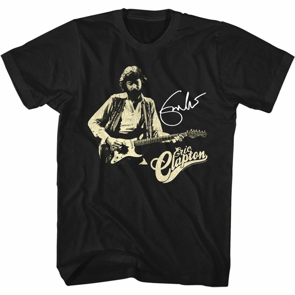 Eric Clapton Music Star Heavy Cotton Black Unisex Full Size Classic Shirt Unisex T-Shirt