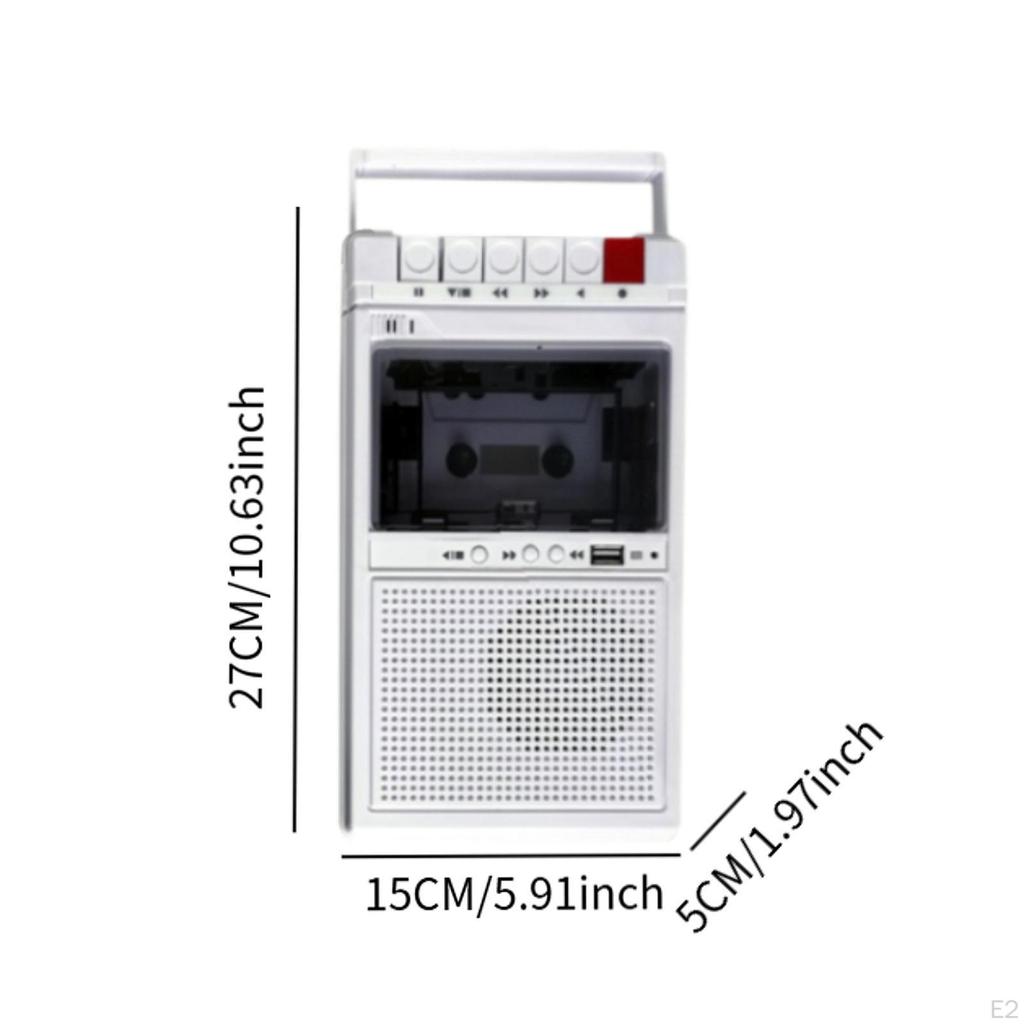 Portable Cassette Player Built In Speaker Small High Performance Lightweight Multifunction