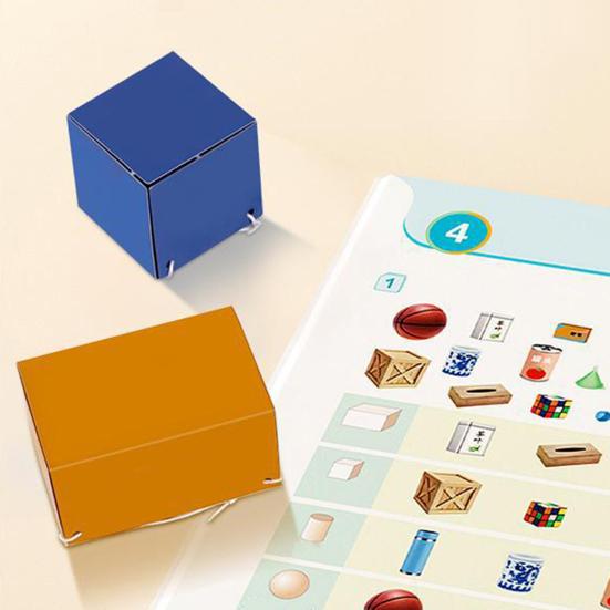 Yousheng 1 набор Книга для изучения 3D-геометрии на шнурке Раннее образование Сделай сам Бумага для оригами Веревочная геометрическая модель с 15 телами Формулы объема и площади поверхности