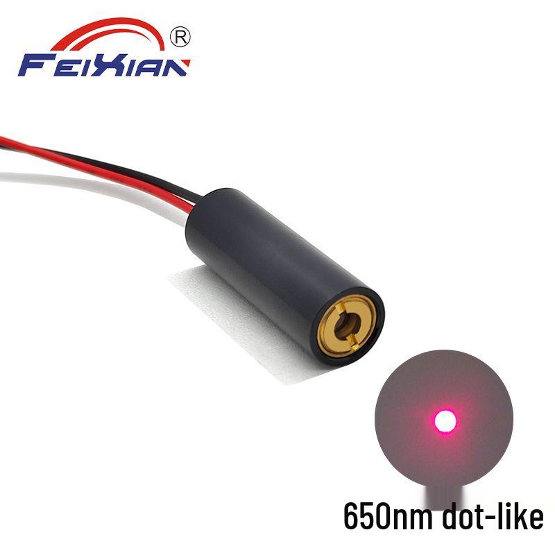 650nm 80mW High-Power Red Laser Module for Dot Positioning - 10X30mm
