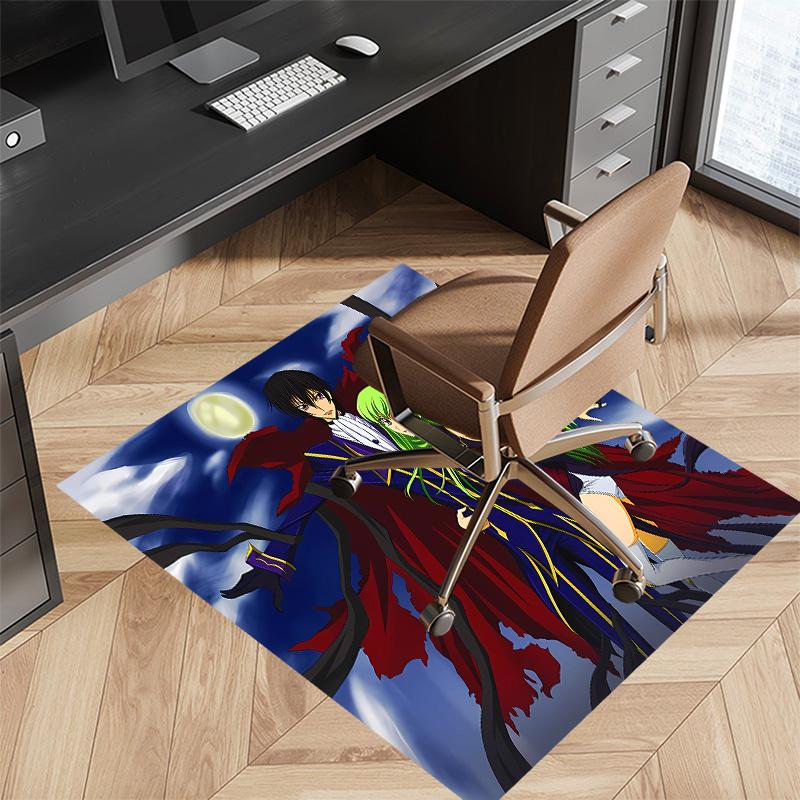 Anime Code Geass Printed Absorbent Washable Carpet,Non-Slip Bathroom Mats,Kitchen Rugs,Living Room Entrance,Camping Picnic Rugs