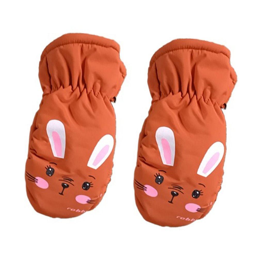 Winter Children Boys Girls Windproof Non-slip Thick Warm Sports Mittens Kids Ski Gloves Waterproof