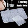 Transparent Diy Craft Epoxy Necklace Model Dropping Pendants Silicone Moulds Crystal Earring Resin Molds Jewelry Making Tools