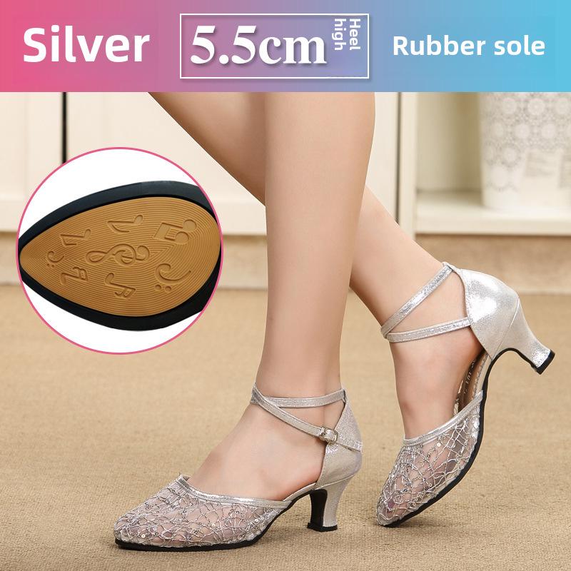 Новые женские сандалии для латиноамериканских танцев - обувь для взрослых для бальных и социальных танцев.