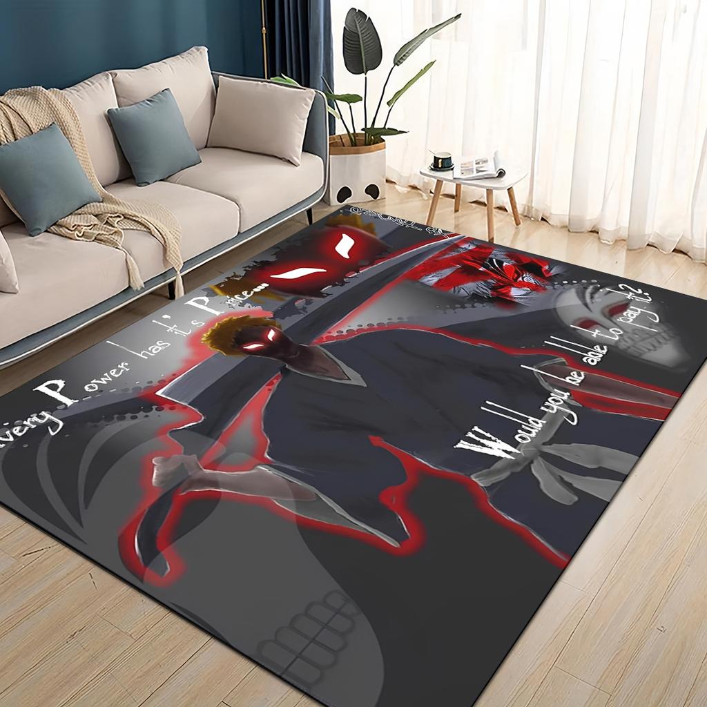 3D Мультяшный Bleach Куросаки Ичиго Аниме Ковер Коврик для Гостиной Спальни Дома Декорация Дивана, Детский Игровой Нескользящий Напольный Коврик