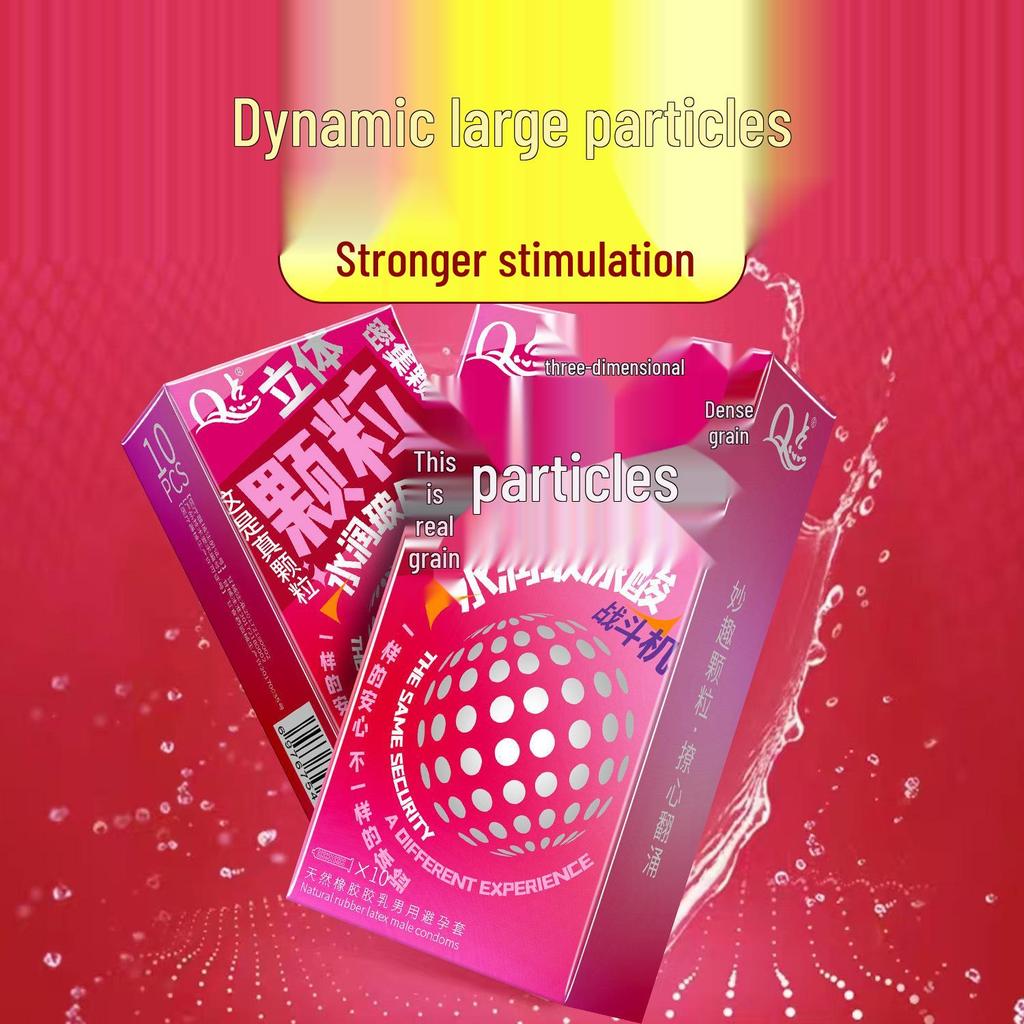 Q Point 369 Large Particle Thickened Desensitizing Condoms - Long-Lasting Delay for Men’s Safety by John Super Bird