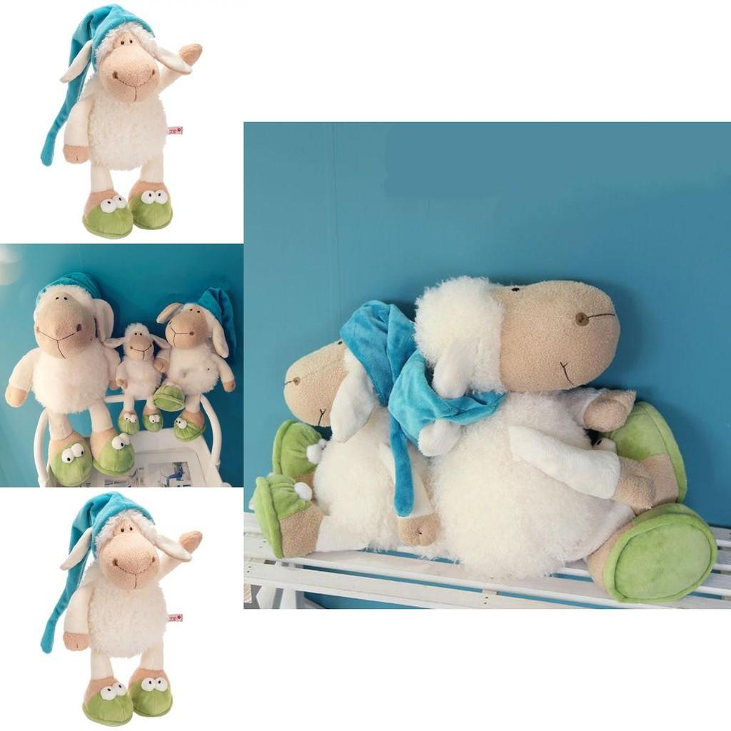 Милая плюшевая кукла-овечка с капюшоном для детей, мягкая и уютная игрушка-овечка для сна