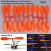 10pcs 2 Colors Rubber Band Powered Propellers Plastic Car Propeller  For Student Airplane Projects