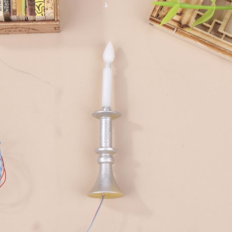 Миниатюрный кукольный домик, свеча, настольная лампа, мини светодиодное освещение, украшение для дома, кукольная мебель, игрушка, может быть ярким