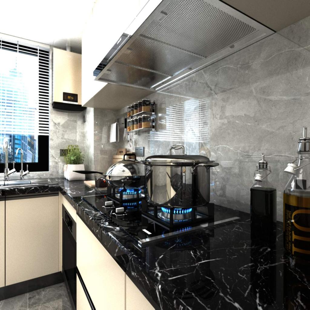 Наклейка на мраморный лист TOTIO, черные обои в мраморном стиле, съемные обои, темный ремейк-лист 80 см x 4 м, глянцевый, толстый, водонепроницаемый, маслянистый, устойчивый к теплу